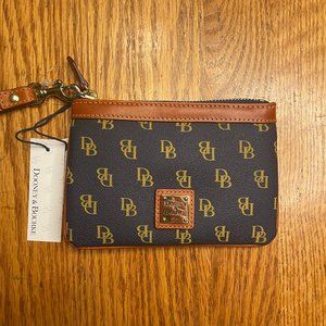 Dooney & Bourke Pebble Grain Monogram Wristlet